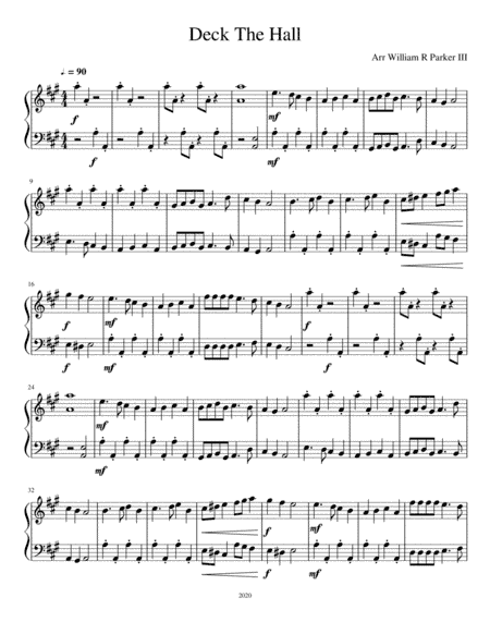 Deck The Hall (arr. William R Parker III)