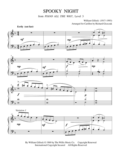 Spooky Night (arr. Richard Giszczak)