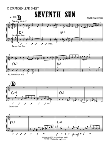 Seventh Sun (C Expanded Lead Sheet)