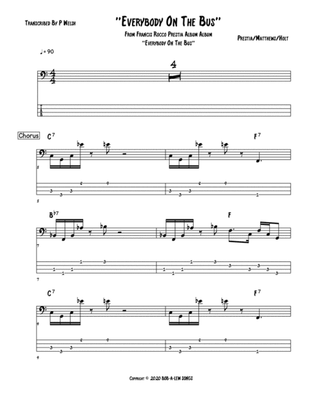 Everybody On The Bus (arr. Accubass)