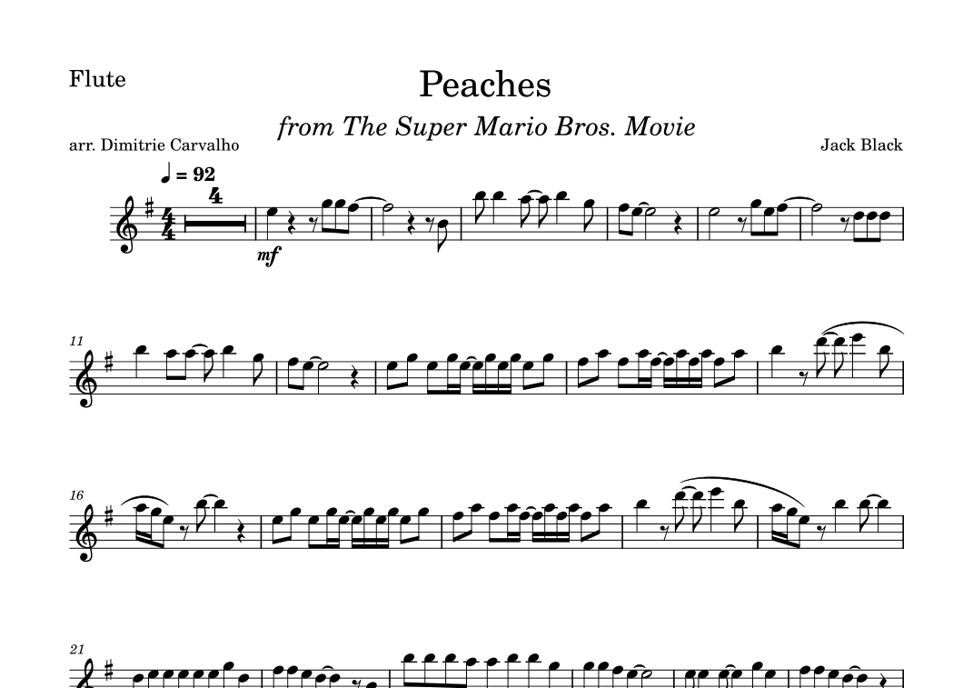 Peaches (arr. Dimitrie Carvalho)