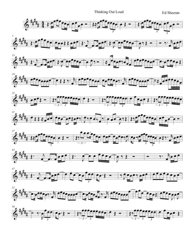 Thinking Out Loud (arr. Jonysax)
