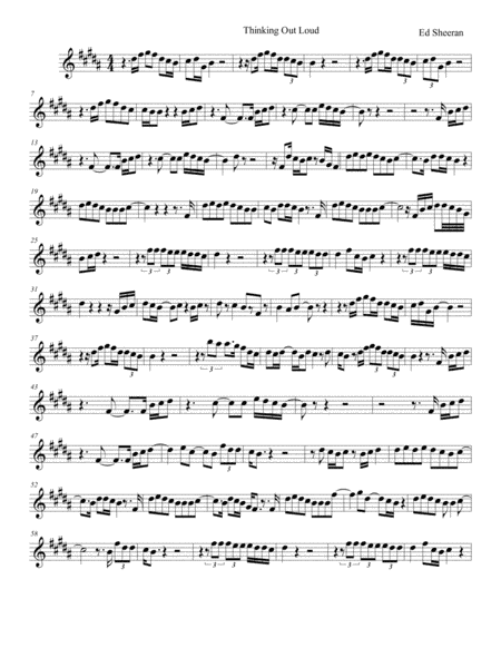 Thinking Out Loud (arr. Jonysax)