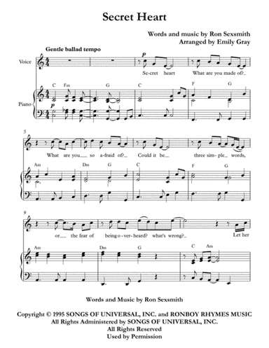 Secret Heart (arr. Emily Gray)