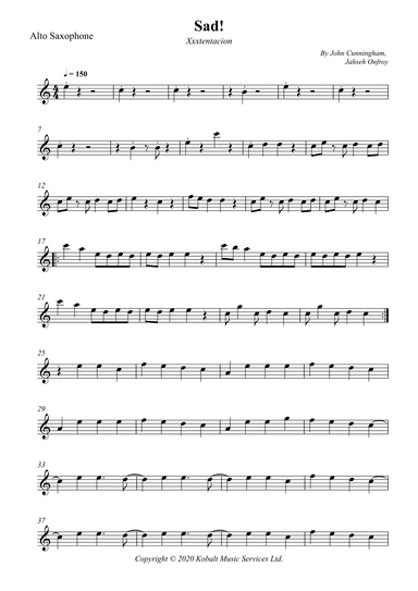 Sad! (arr. Wesley S. SIlva)