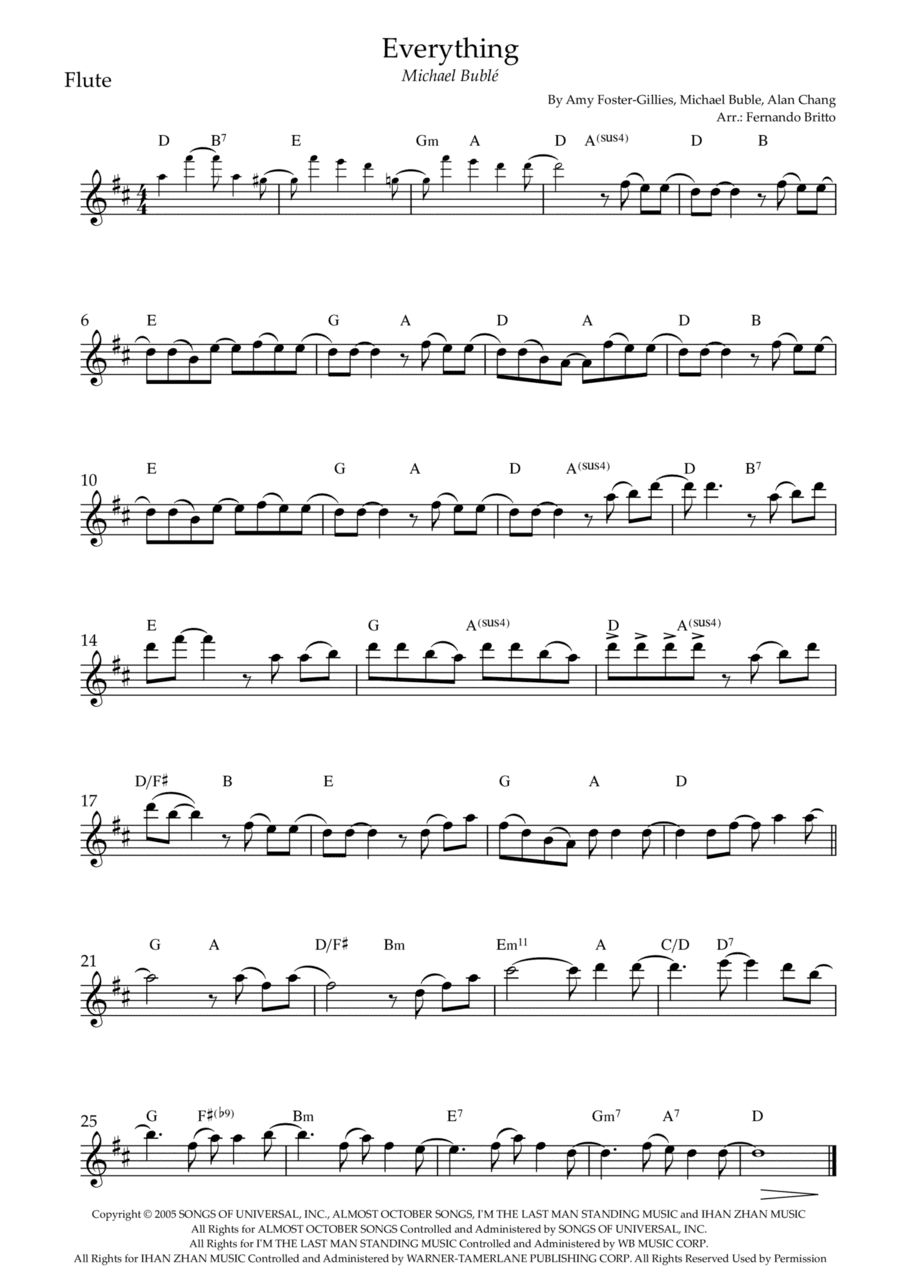 Everything (arr. Fernando Britto)