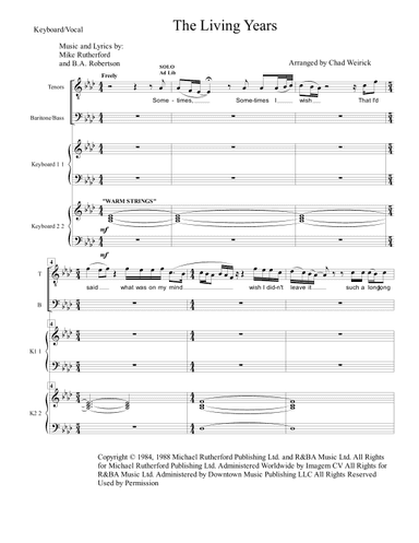 The Living Years (arr. Chad Weirick)