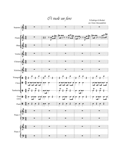 Ci vuole un fiore (arr. Ester Alessandrini)