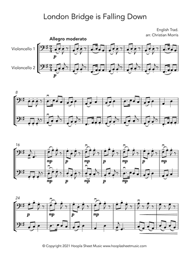 London Bridge is Falling Down (3 Ways) (arr. Christian Morris)