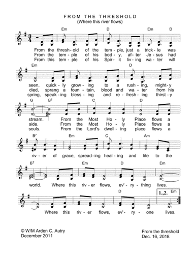 From the Threshold of the Temple (Where This River Flows)