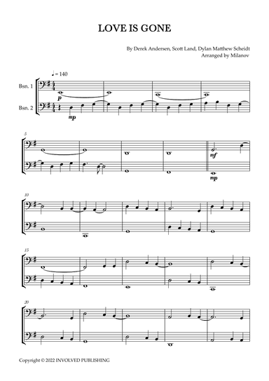 Love Is Gone (arr. Milanov)