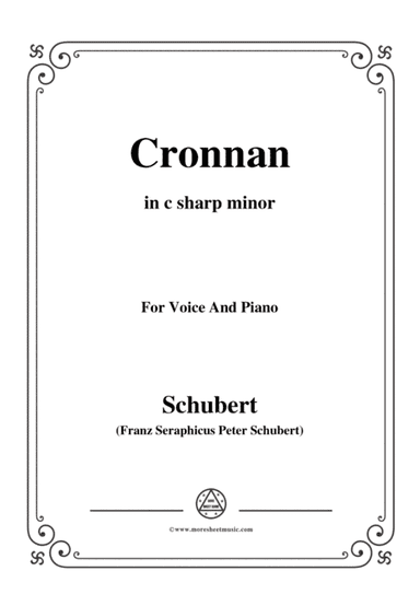 Schubert-Cronnan,in c sharp minor,for Voice&Piano (arr. MSM)