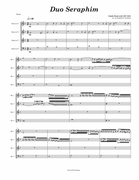 Duo Seraphim (arr. Kenneth D. Friedrich)