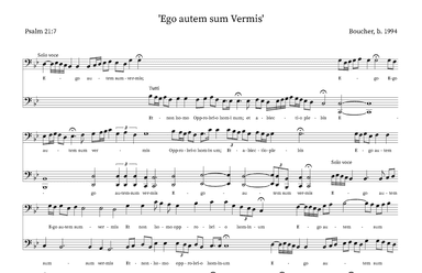 'Ego autem sum Vermis'