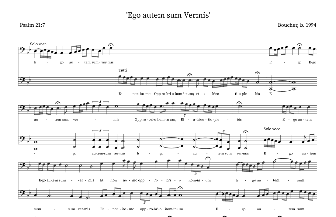 'Ego autem sum Vermis'