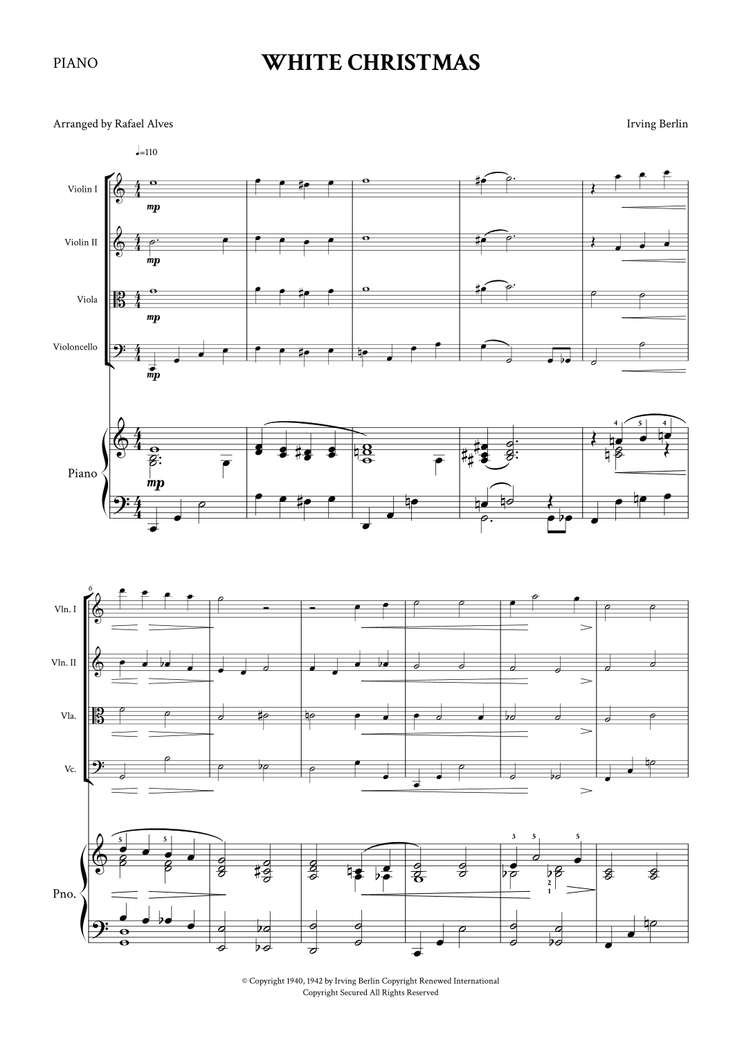 White Christmas (arr. Rafael Alves)