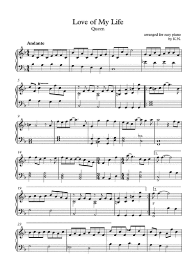 Love Of My Life (arr. Katarina Ningrum)