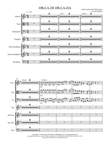 Ob-la-di, Ob-la-da (arr. Jeff Perholtz)