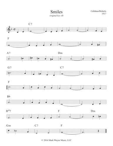 Smiles (arr. Mark Huxhold)
