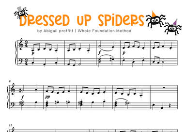 Dressed Up Spiders