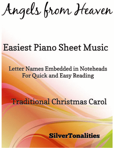 Angels from Heaven Easy Piano Sheet Music (arr. SilverTonalities)