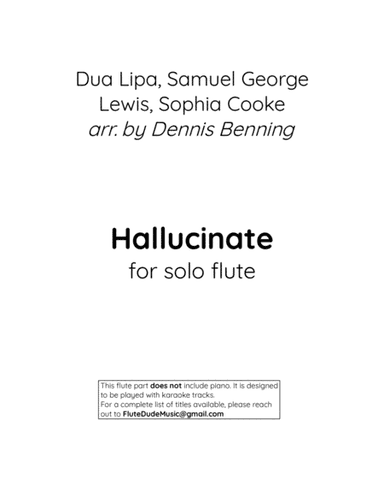 Hallucinate (arr. Dennis Benning)