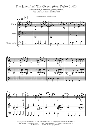 The Joker And The Queen (feat. Taylor Swift) (arr. Alfredo Morán)