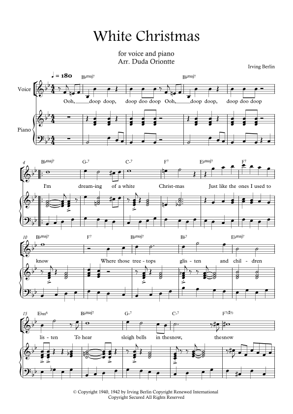 White Christmas (arr. Duda Oriontte)
