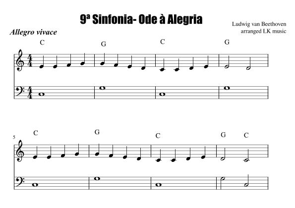 Ode à alegria 9ª sinfonia