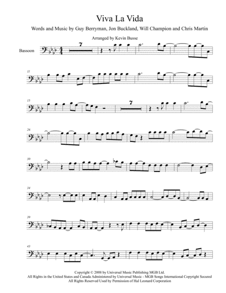 Viva La Vida (arr. Kevin Busse)