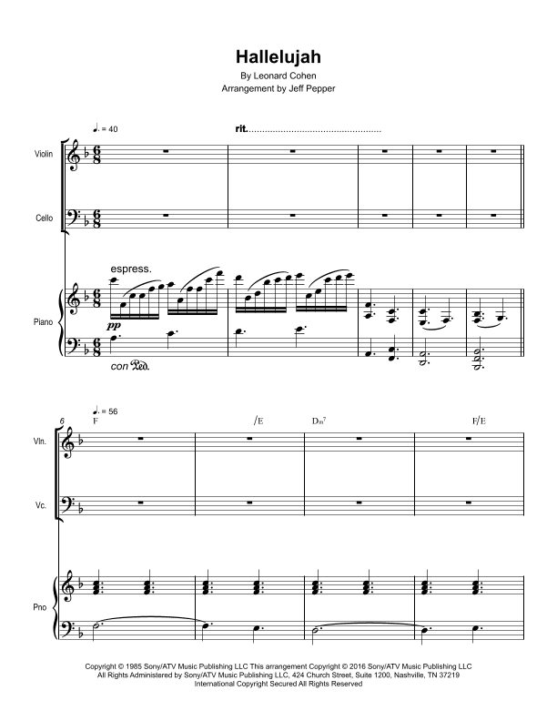 Hallelujah (arr. Jeff Pepper)