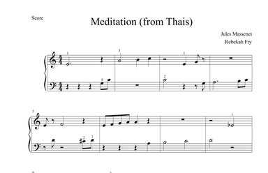 Meditation (from Thais) (arr. Rebekah Fry)