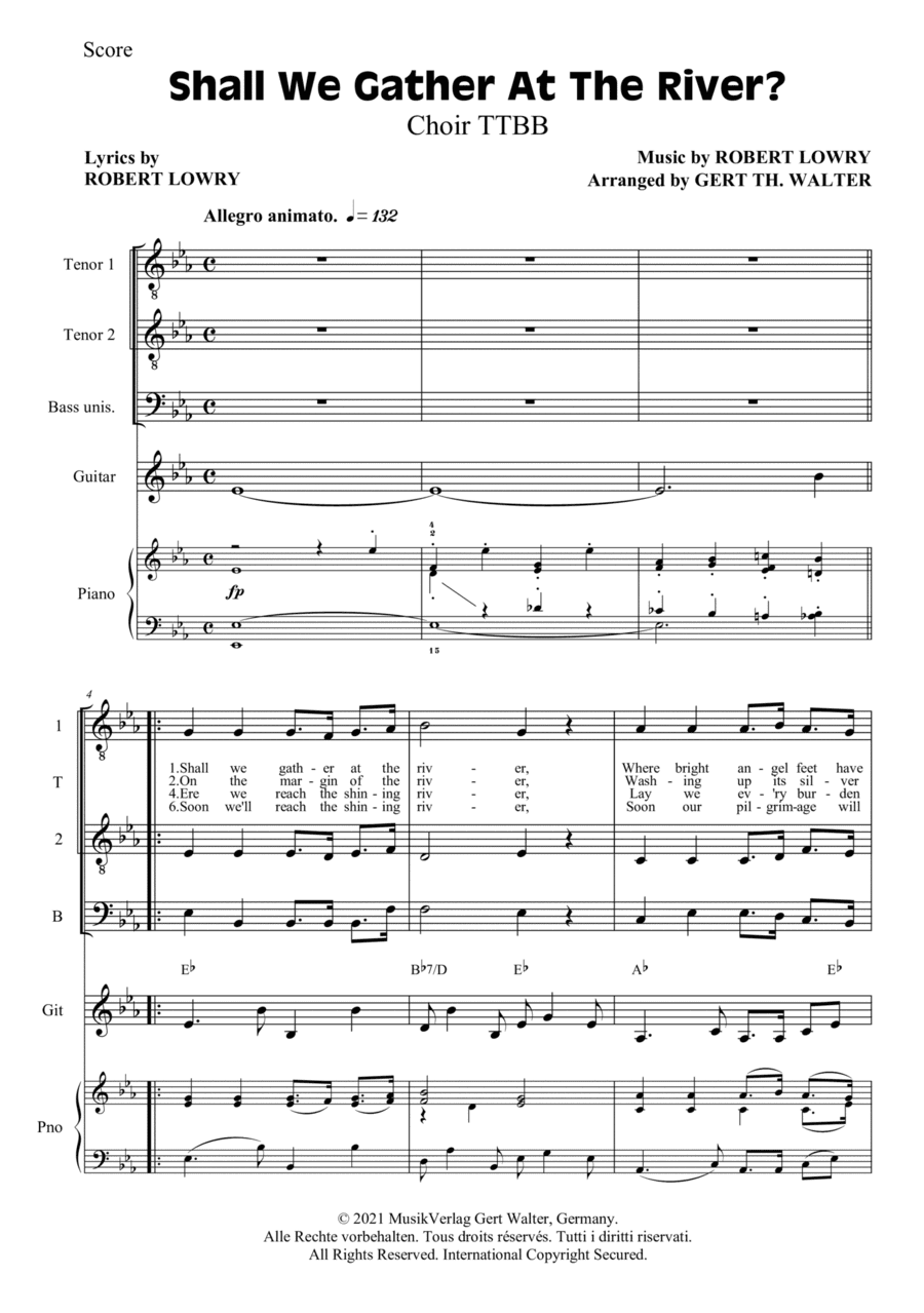 Shall We Gather At The River (arr. Gert Th. Walter)