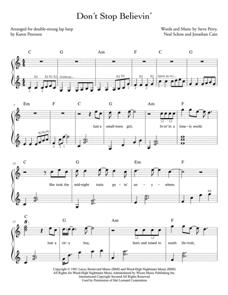 Don't Stop Believin' (arr. Karen Peterson)