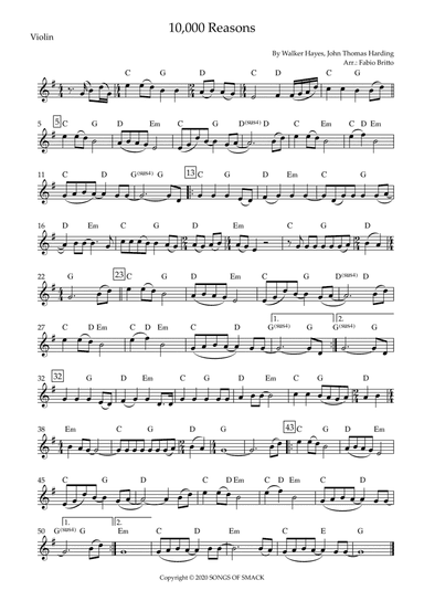 10000 Reasons (arr. Fabio Britto)