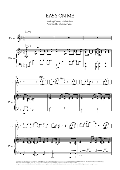 Easy On Me (arr. Matthew pyeon)