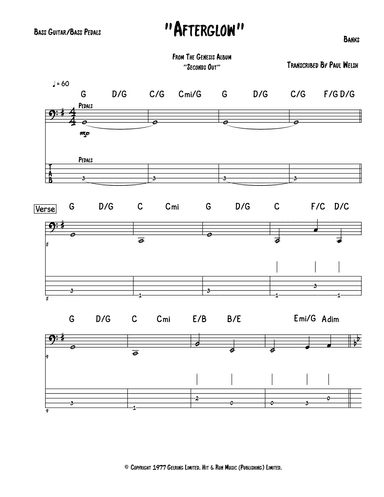Afterglow (arr. P Welsh)