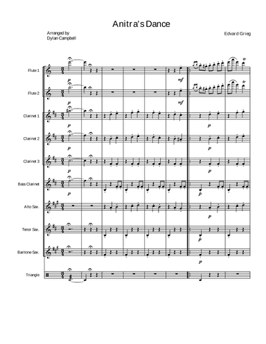 "Anitra's Dance" from Peer Gynt Suite (arr. Dylan Campbell)