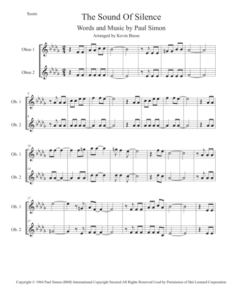 The Sound Of Silence (arr. Kevin Busse)