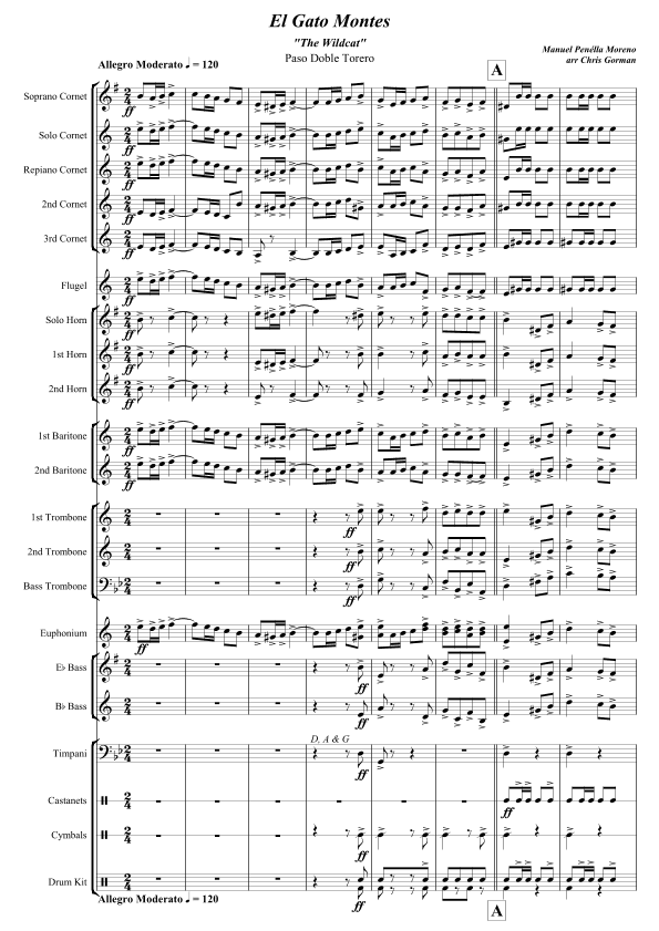 El Gato Montes (arr. Chris Gorman)