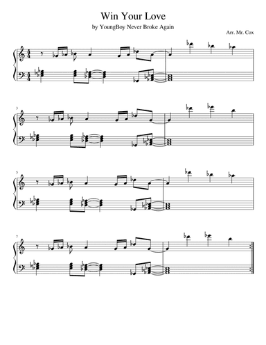 Win Your Love (arr. Hunter Cox)