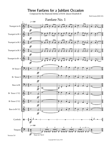 3 Fanfares for a Jubilant Occasion
