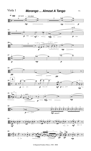 Morango ... almost a tango (1984 string orchestra) Viola 1 part