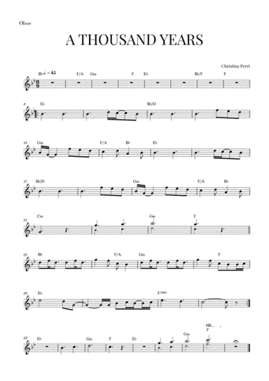 A Thousand Years (arr. Cadenza Editions)