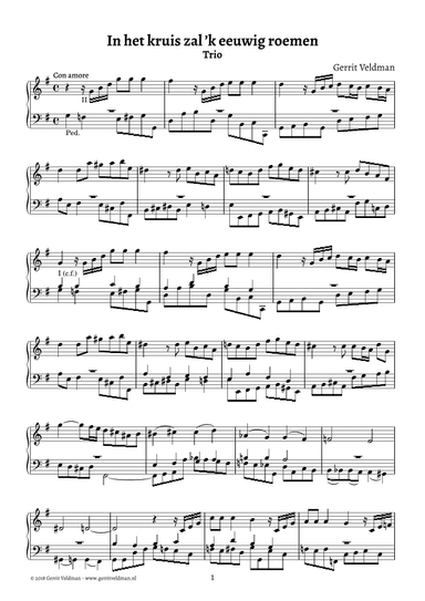 In het kruis zal 'k eeuwig roemen (trio)