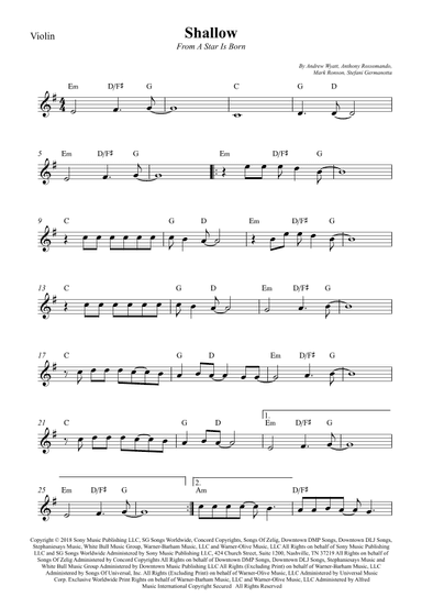 Shallow (arr. Wesley S. SIlva)