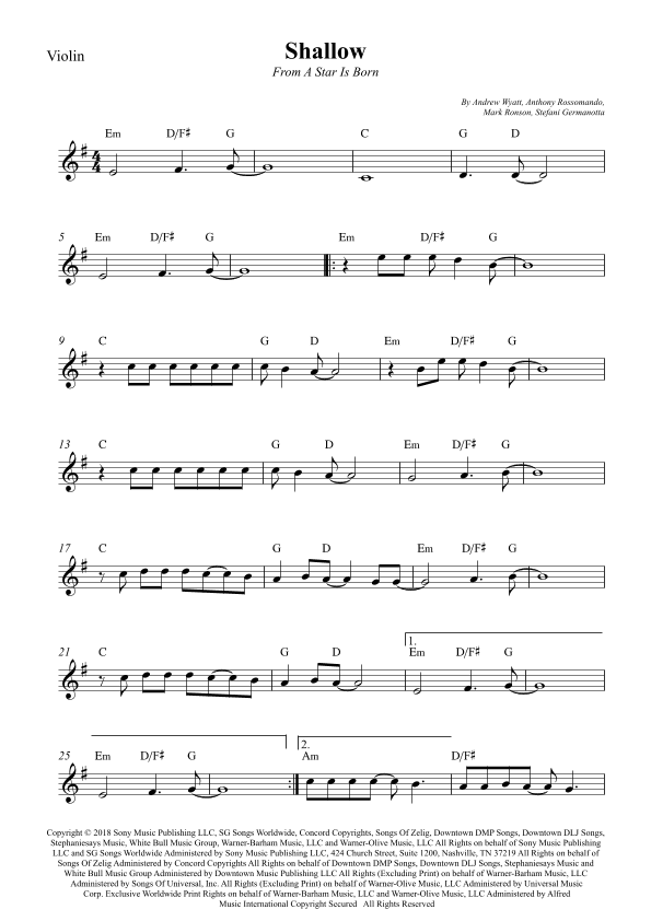 Shallow (arr. Wesley S. SIlva)