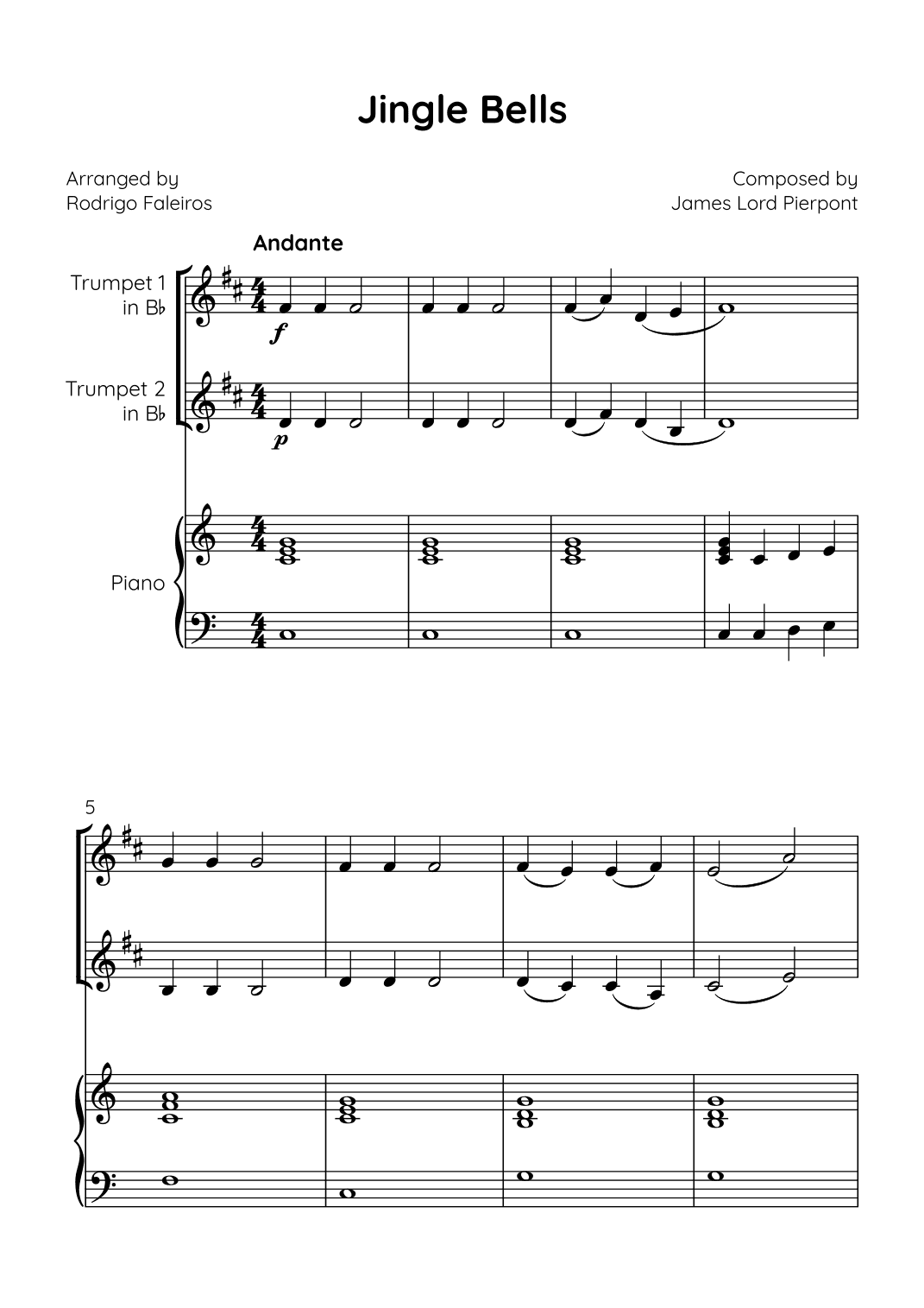 Jingle Bells (arr. Rodrigo Faleiros)