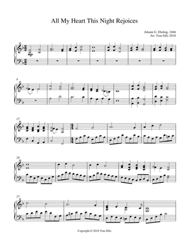 All My Heart This Night Rejoices (arr. Tom Sills)