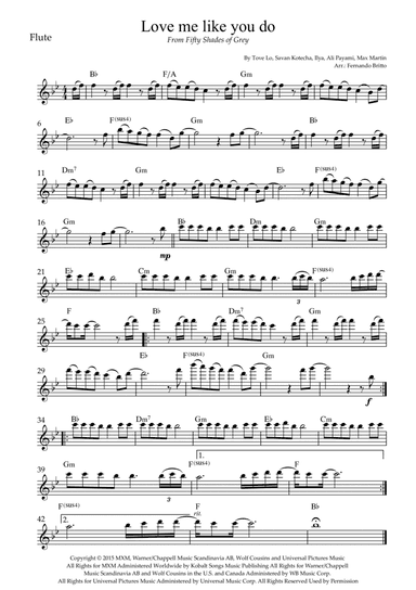 Love Me Like You Do (arr. Fernando Britto)